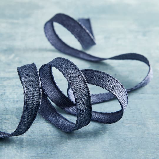 3/8" x 7yd. Faux Linen Ribbon by Celebrate It